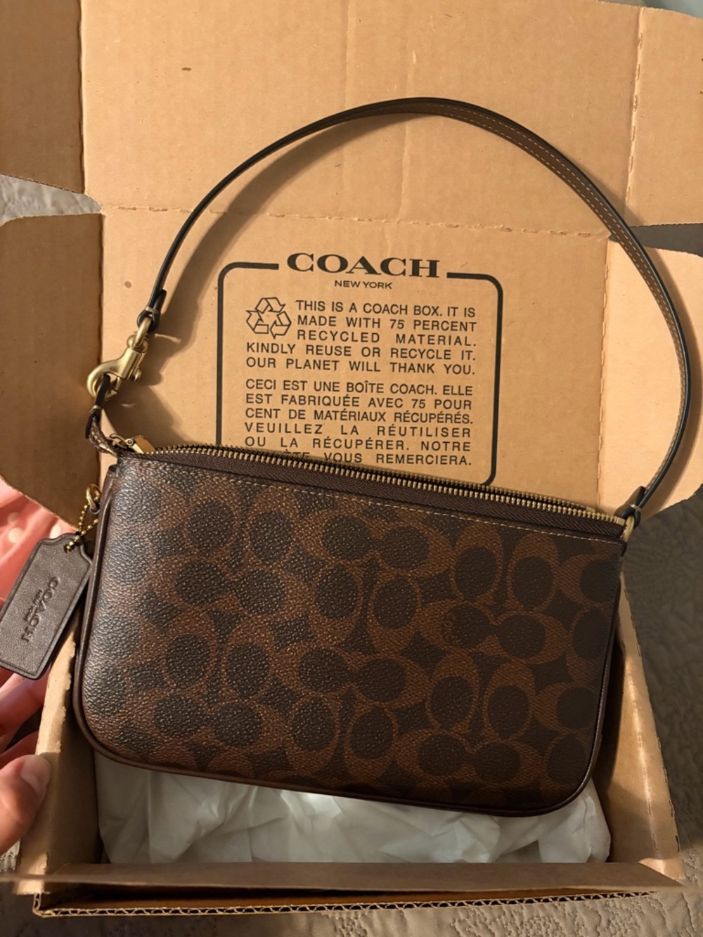 Coach Brown signature canvas  plaza 22